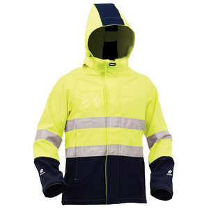 Bison Stamina Hi Vis Taped Soft Shell Jacket image