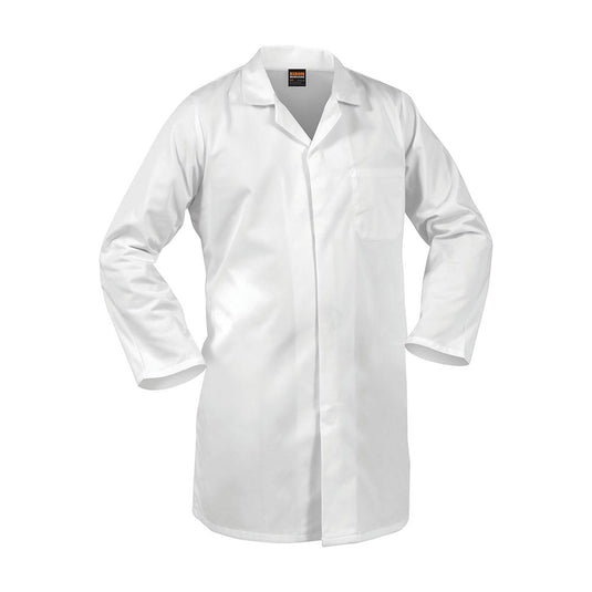 Bison Food Industry Domed Dust Coat, White