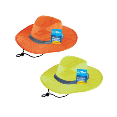 Hi Vis Wide Brim Reflector Hat