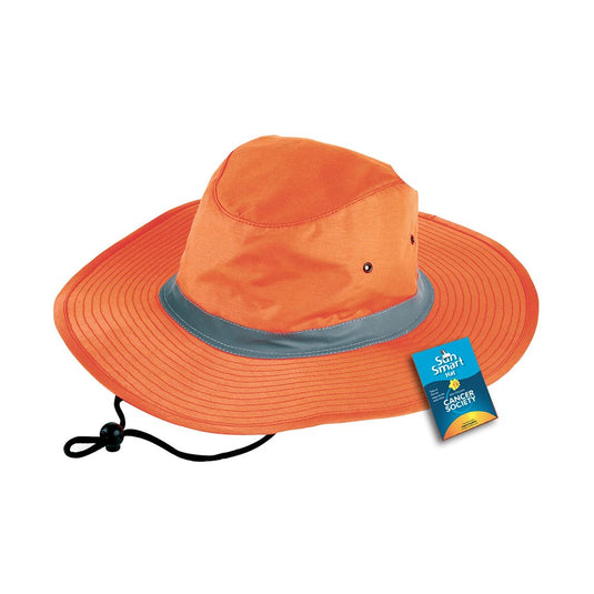 Hi Vis Wide Brim Reflector Hat