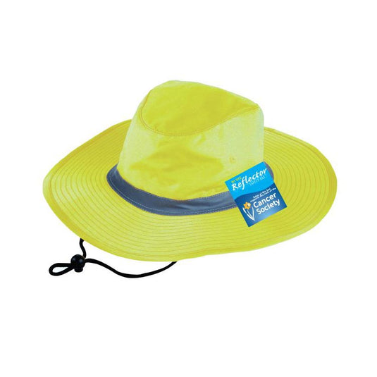 Hi Vis Wide Brim Reflector Hat
