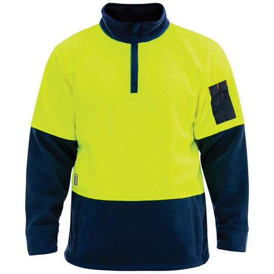 Bison Hi Vis 1/4 Zip Polar Fleece