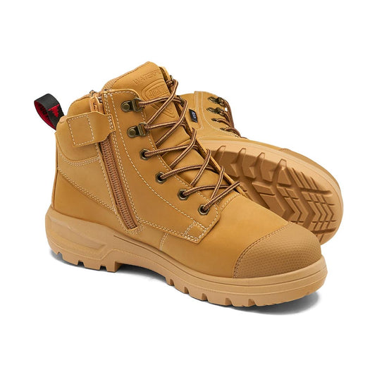John Bull Rook Waterproof Zip Sided Safety Boot, Wheat