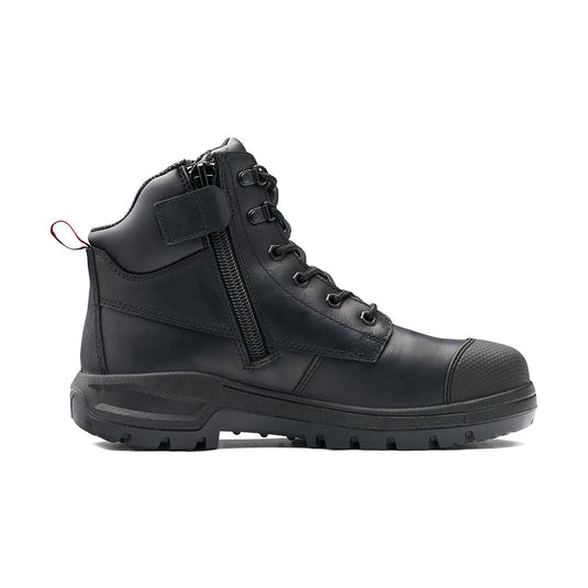 John Bull Elkhorn Zip Side Safety Boot, Black