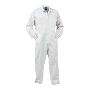 Polycotton Food Industry Zip Overall, White image