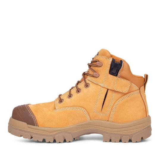 Oliver 45-630Z 130mm Zip Sided Safety Boot, Wheat