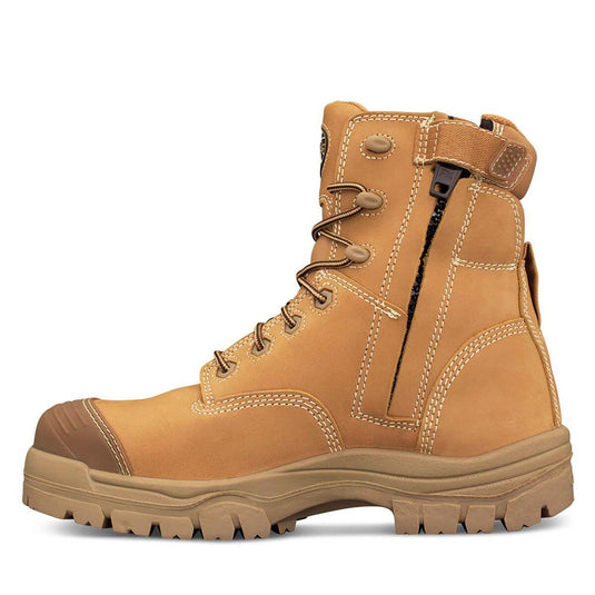 Oliver 45-632Z 150mm Zip Sided Safety Boots, Wheat