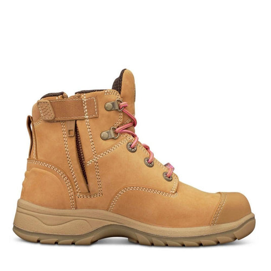 Oliver 49-432Z Womens Zip Sided Safety Boot, Wheat