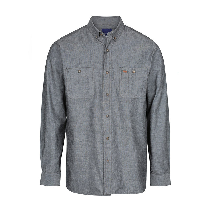 Load image into Gallery viewer, Icon Industrial Chambray Long Sleeve Shirt
