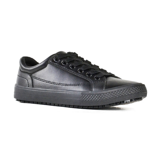 Bata Raven Slip Resistant Shoe, Black (Non-Safety)