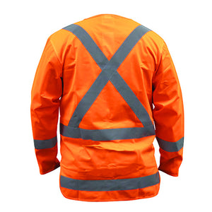 Bison X Back TTMC-W Zipped Long Sleeve Orange Vest (VXPPOLS) image