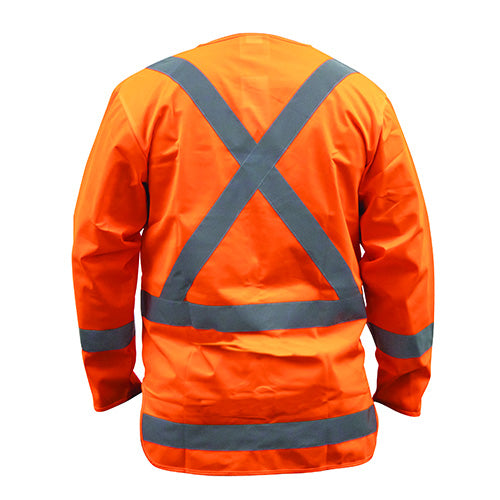 Load image into Gallery viewer, Bison X Back TTMC-W Zipped Long Sleeve Orange Vest (VXPPOLS)
