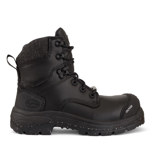 Oliver 59-445Z Womens 150mm Zip Sided Boots, Black