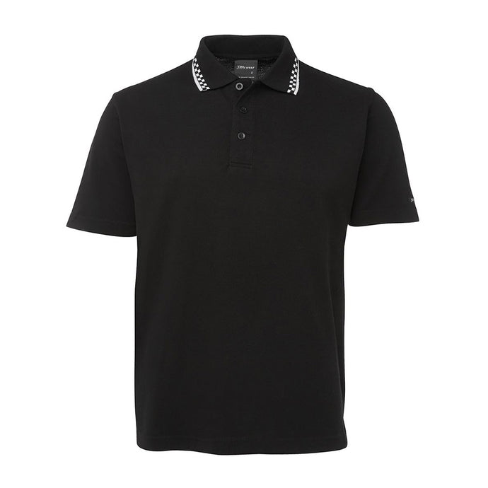 JB’s Chef Polo Shirt, Black/White