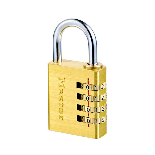 Master Lock Brass Resettable Combination Padlock, 40mm
