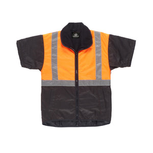 Far South Hi Vis Taped Oilskin Vest image