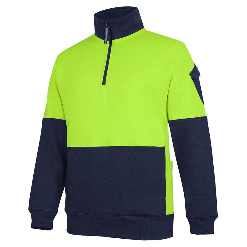 Load image into Gallery viewer, JB’s Hi Vis 350g ½ Zip Fleece
