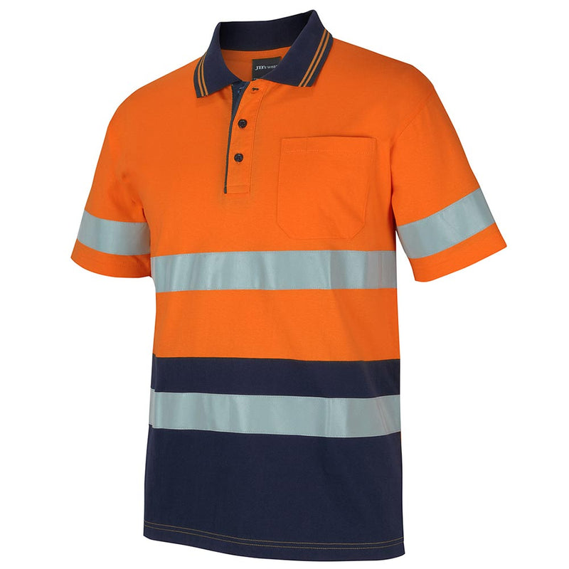 Load image into Gallery viewer, JB's Hi Vis Taped Short Sleeve Cotton Polo
