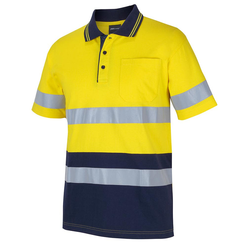 Load image into Gallery viewer, JB's Hi Vis Taped Short Sleeve Cotton Polo
