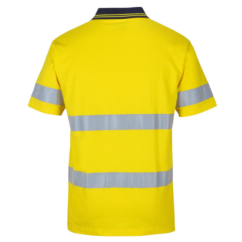 Load image into Gallery viewer, JB's Hi Vis Taped Short Sleeve Cotton Polo
