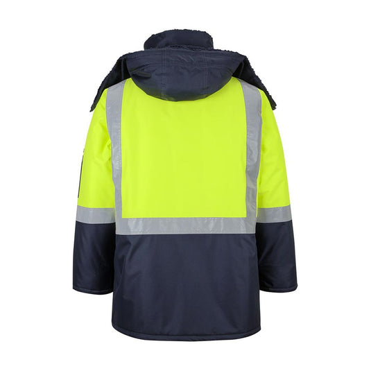 JB’s Hi Vis Taped Freezer Jacket, Lime/Navy