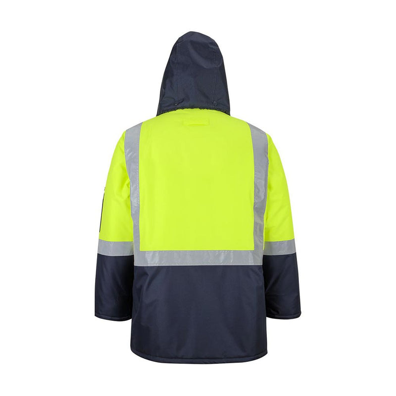 Load image into Gallery viewer, JB’s Hi Vis Taped Freezer Jacket, Lime/Navy
