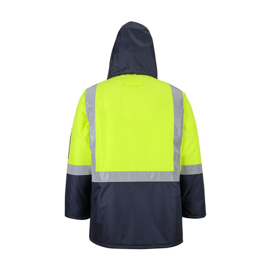 JB’s Hi Vis Taped Freezer Jacket, Lime/Navy