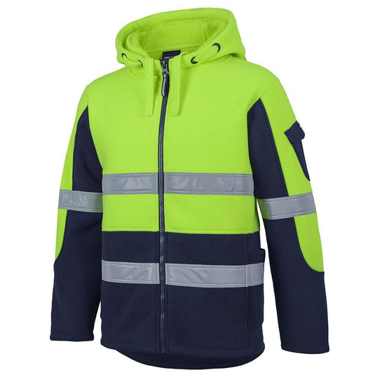 JB’s Hi Vis Taped 450g Full Zip Fleece Hoodie