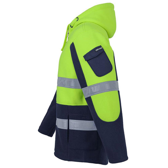 JB’s Hi Vis Taped 450g Full Zip Fleece Hoodie