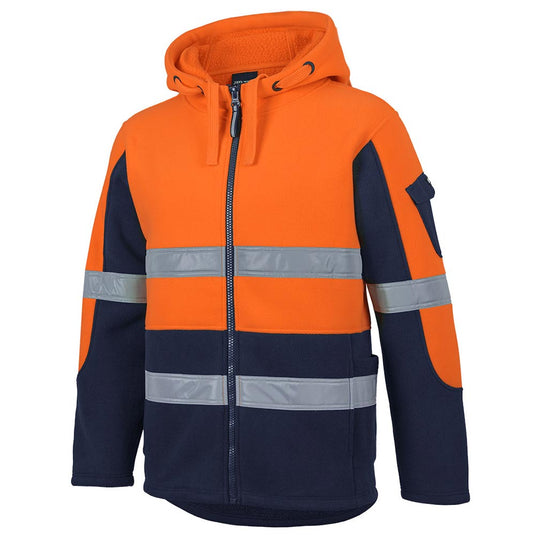 JB’s Hi Vis Taped 450g Full Zip Fleece Hoodie