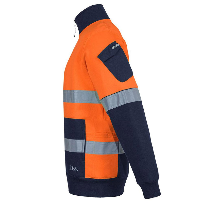 Load image into Gallery viewer, JB’s Hi Vis 350g Tapedt ½ Zip Fleece
