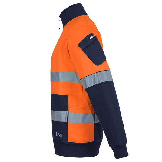 JB’s Hi Vis 350g Tapedt ½ Zip Fleece