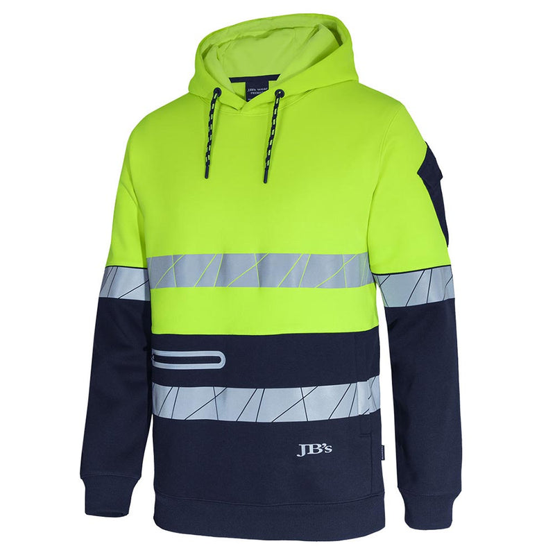 Load image into Gallery viewer, JB’s Hi Vis 450g Segmented Tape Pullover Hoodie

