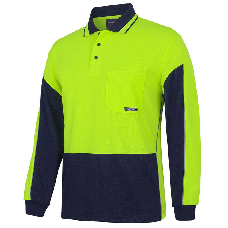 Load image into Gallery viewer, JB's Hi Vis Long Sleeve Gap Polo

