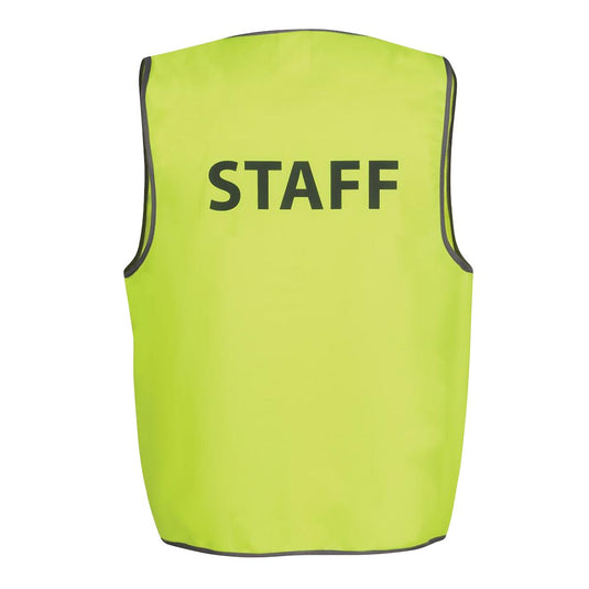 JB’s Hi Vis "STAFF" Safety Vest, Lime