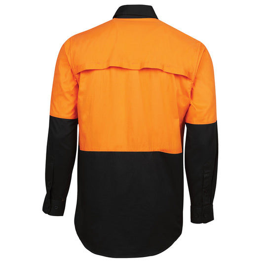 JB's Hi Vis Cotton L/S 150gsm Work Shirt