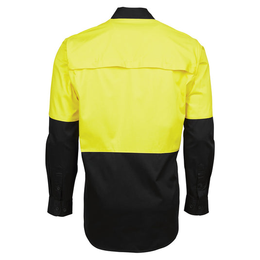 JB's Hi Vis Cotton L/S 150gsm Work Shirt