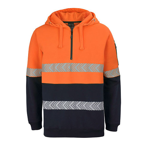 Load image into Gallery viewer, JB&#39;s Hi Vis Half Zip Segmented Tape Hoodie
