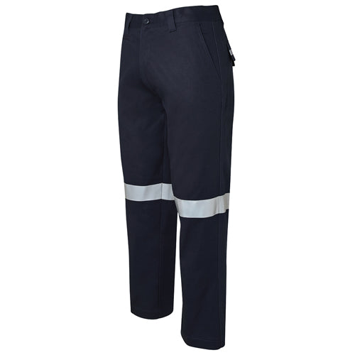 JB's Taped Work Trouser featuring reflective stripes and multiple pockets, designed for durability and safety, ideal for workplace environments.