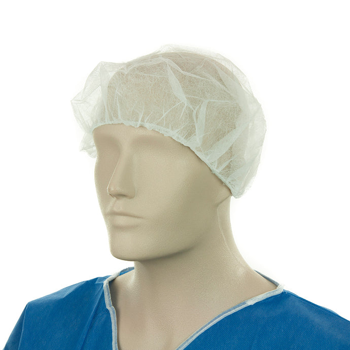 Bastion Disposable Bouffant Hat 21 White: Carton/1000