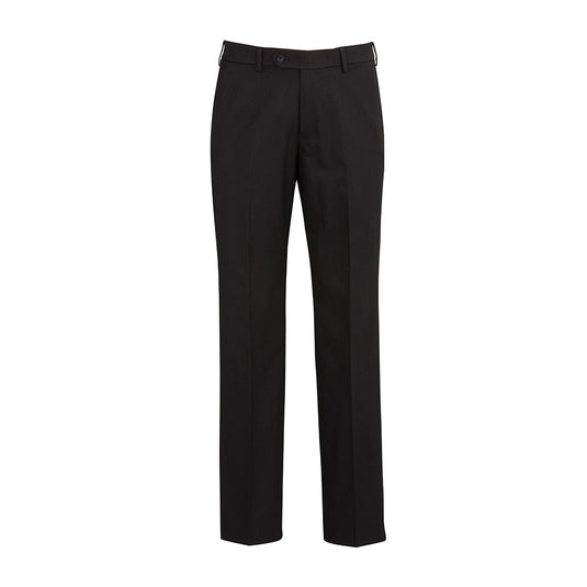 Biz Mens Cool Stretch Flat Front Pant