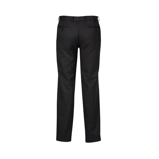 Biz Mens Cool Stretch Flat Front Pant (Stout)