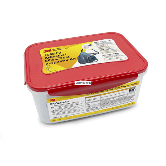 3M 7535 Asbestos/Dust Respirator Kit: Large
