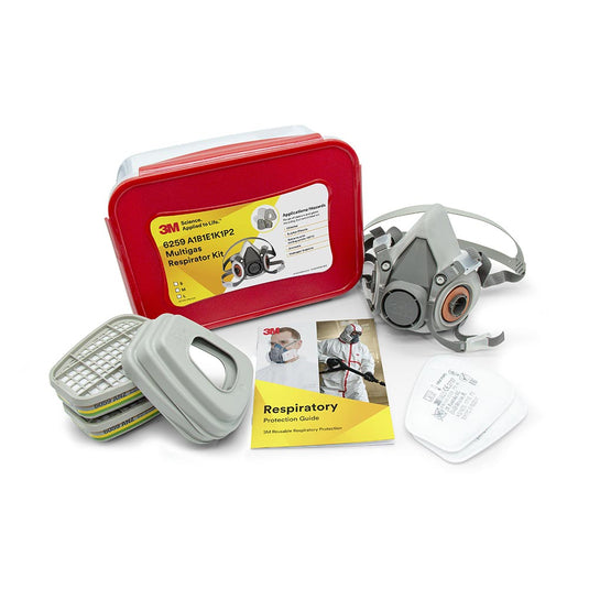 3M 6259 Multi-Gas Respirator Kit, A1B1E1K1P2: Medium
