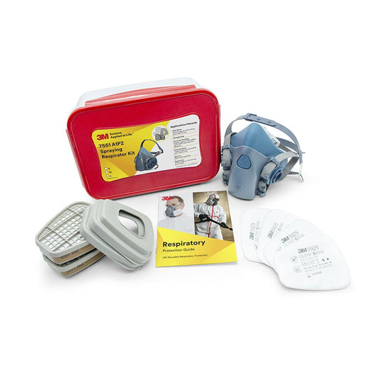 3M 7551 Spraying Respirator Kit (A1P2): Large