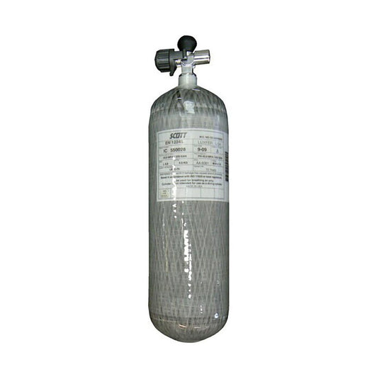 Scott 9L 300Bar Carbon Fibre Cylinder w/ T Valve (1127413T)