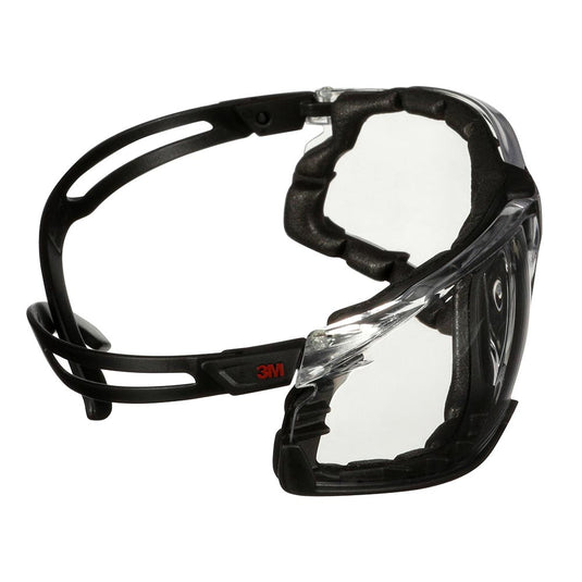 3M SecureFit Safety Glasses Clear Lens with Foam Gasket