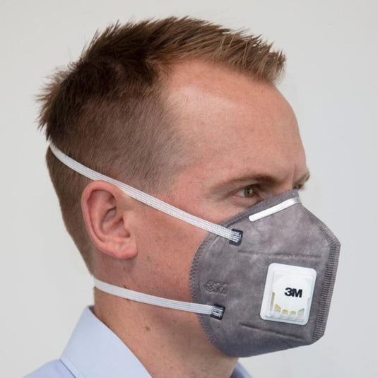 3M 9542V Flat Fold Respirator, P2 Nuisance Organic Vapour: Box/20