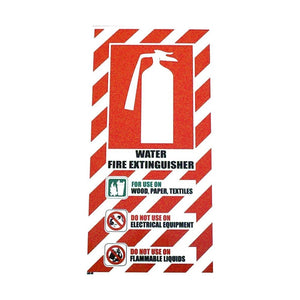 Fire Extinguisher Sign: Water image