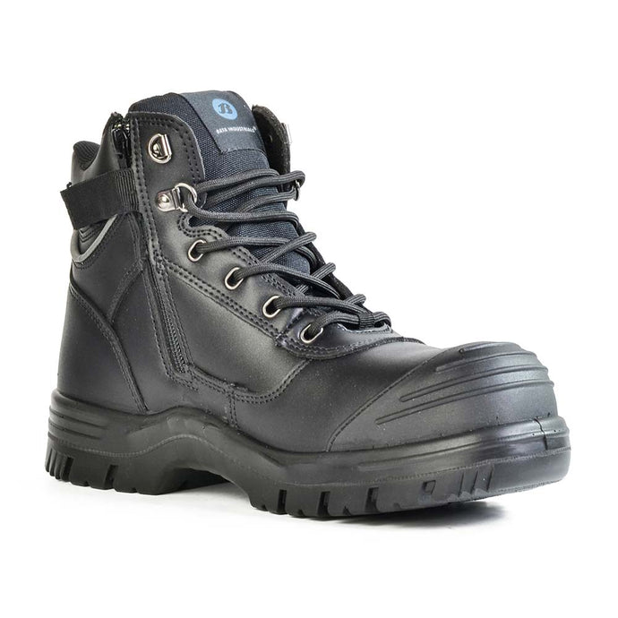 Bata Atlas Zip Safety Boot, Black